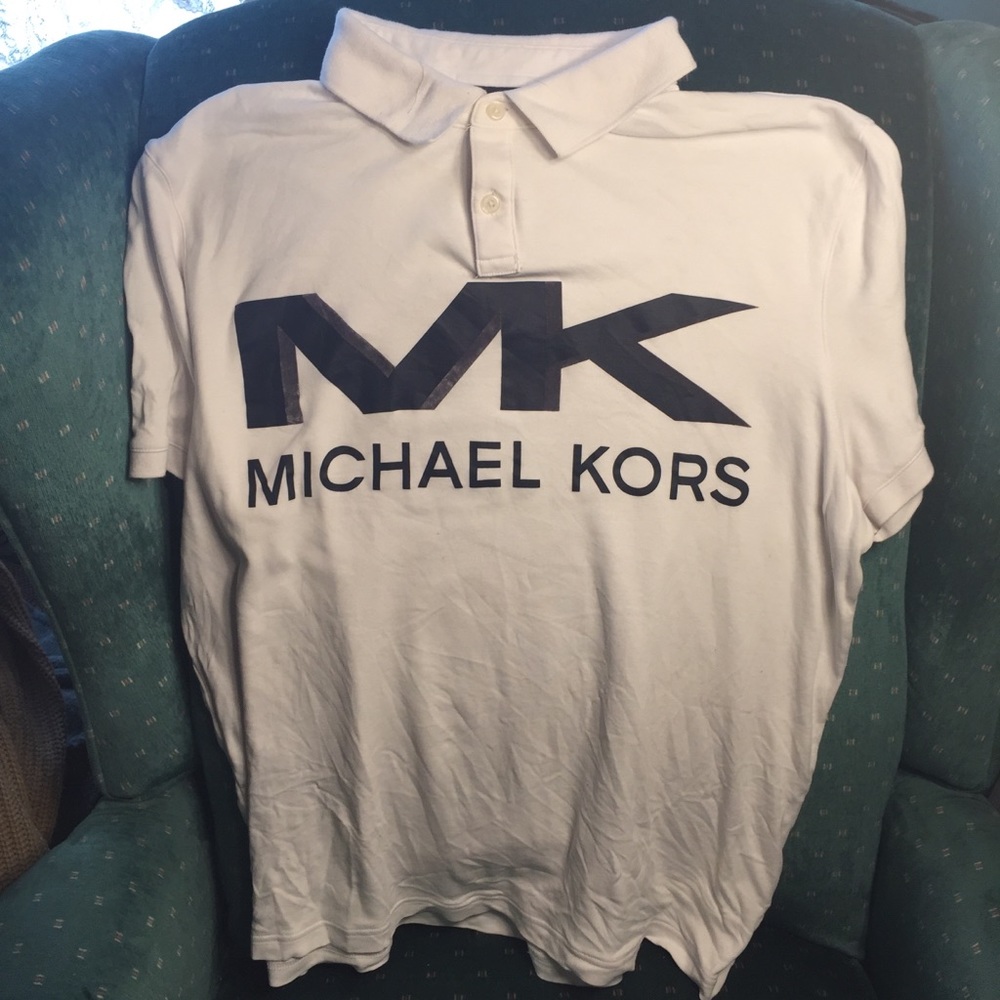 Michael Kors Medium White Polo Shirt